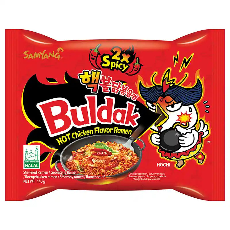 韩国三养火鸡面双倍辣140克/Hot Chicken Ramen 2xSpicy 140g SAMYANG