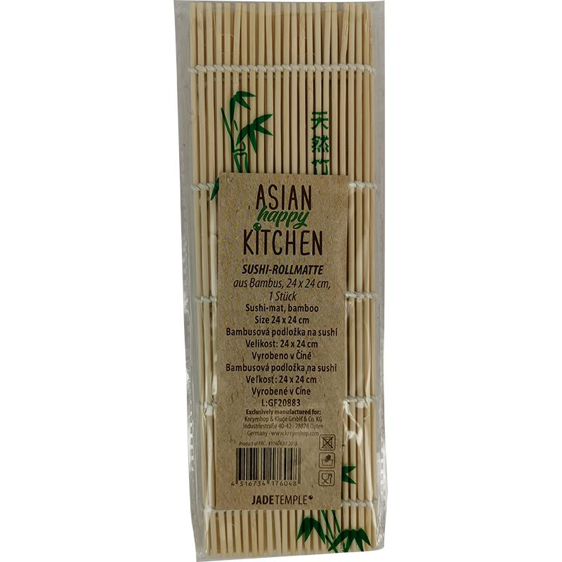 寿司竹帘卷 一个 /Sushi-Bambusmatte Asian Happy Kitchen für Sushi JADE TEMPLE