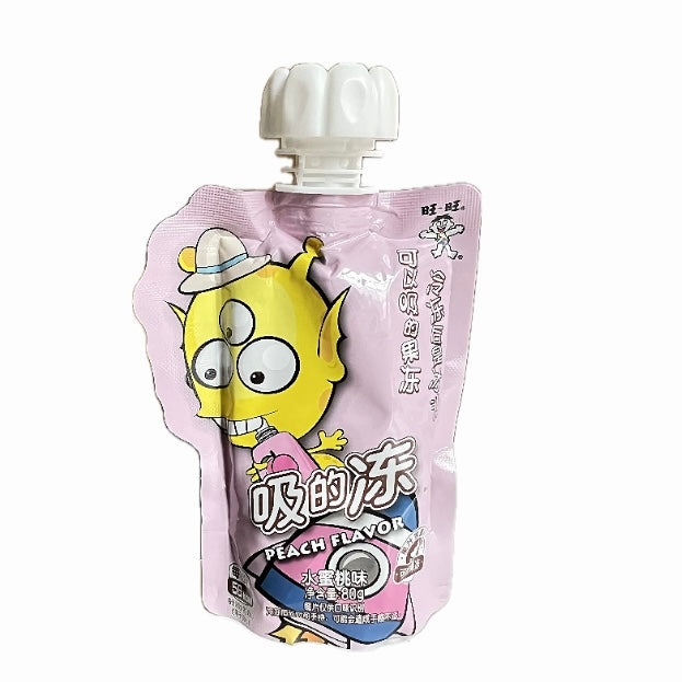 旺旺 吸的冻 水蜜桃味 80克 /Lutschgelee Pfirsichgeschmack 80g WANT WANT