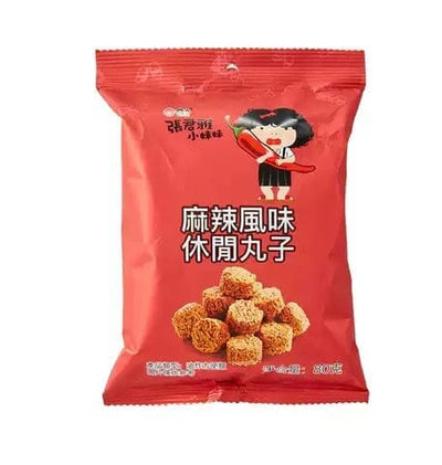 维力 张君雅小妹妹 麻辣风味 休闲丸子 80克 /GGE Wheat Crackers Mala 80g WeiLih