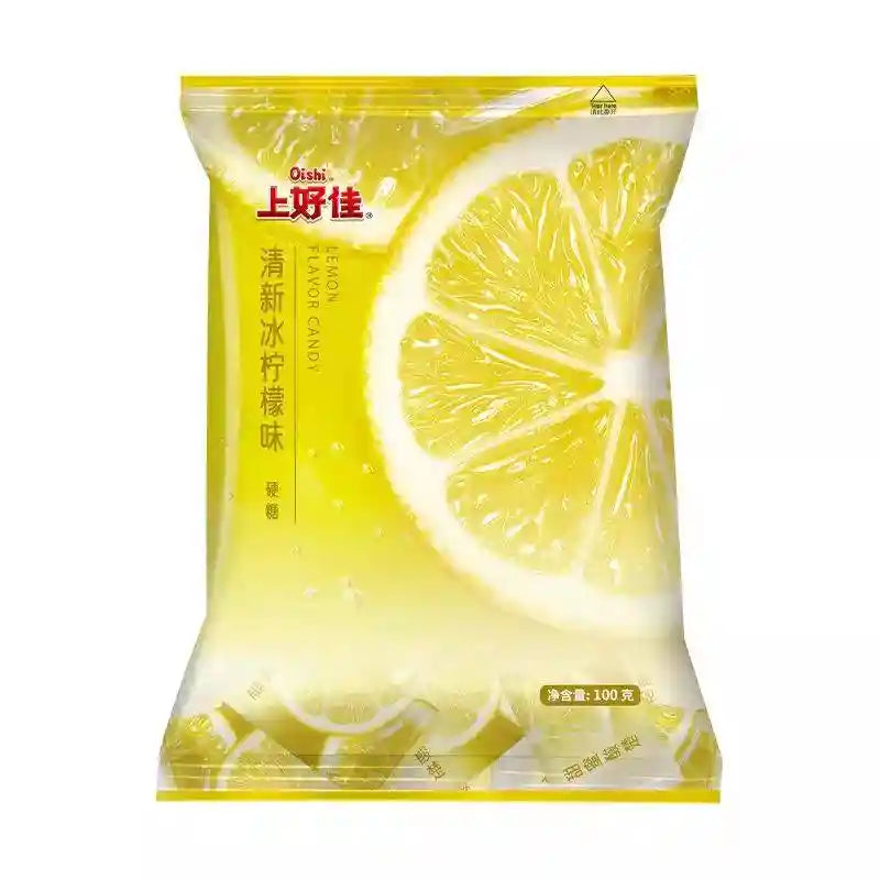 上好佳 硬糖 清新冰柠檬味 100克 /Hartbonbons Zitrone Geschmack 100g OISHI
