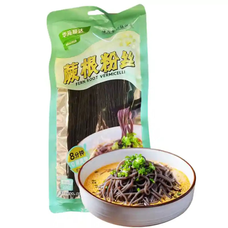 华海顺达 蕨根粉丝 200克 /Farmwurzelnudeln 200g HUASEED