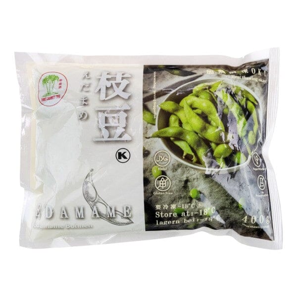 冰冻-Tiefgefroren! 椰树牌 中国速冻毛豆荚 400克 /Sojabohnen mit Schale 400g TCT
