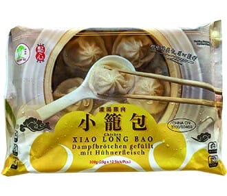 冰冻-Tiefgefroren!  比利时 灌汤 鸡肉小笼包 300克/ XiaoLongBao Dampfbrötchen mit Hühnerfleisch 300g