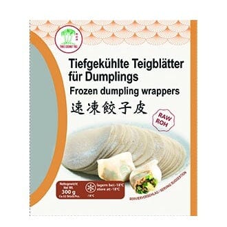 冰冻-Tiefgefroren! 椰树牌 速冻水饺皮 饺子皮 300克 / Teigblätter für Dumplings 300g TCT