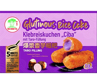 冰冻-Tiefgefroren! 椰树牌 爆浆香芋糍粑 250克 /Klebreiskuchen "Ciba" gefüllt mit Taro 250g TCT