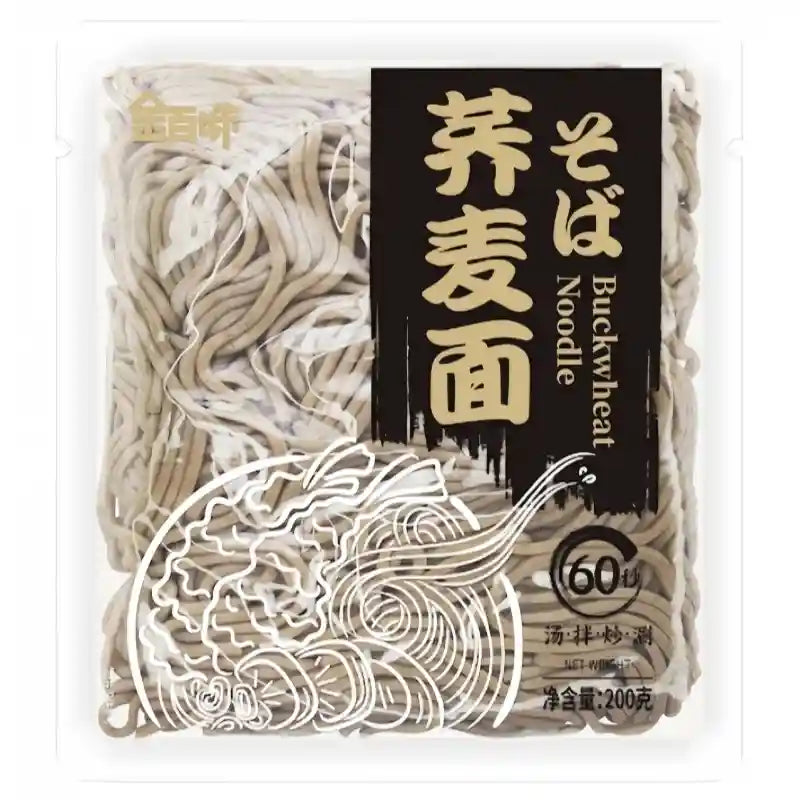 金百味 荞麦面 200克 /Asiatische Fresh Buchweizennudeln 200g JINBAIWEI
