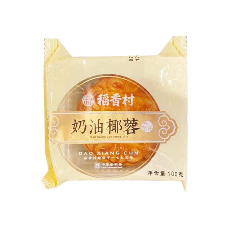 稻香村 奶油椰蓉月饼 100克 /Mondkuchen Rührkuchen mit Cremiger Kokos 100g DXC