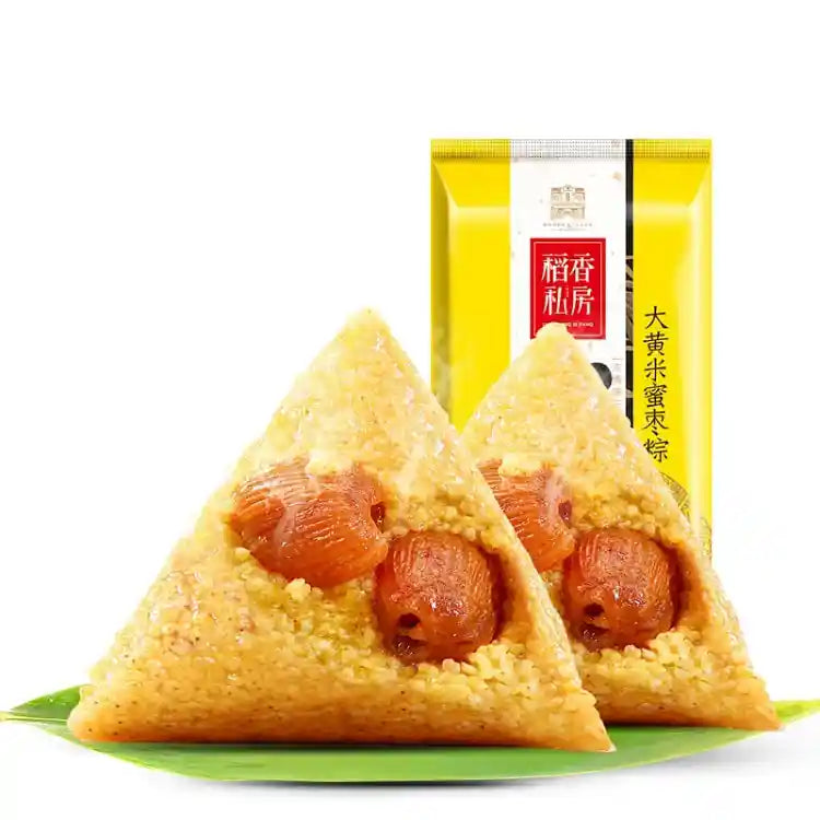 稻香村 稻香私房 大黄米蜜枣粽子 2个装 /VEGAN Zongzi Reisknödel im Bambusblatt gefüllt mit Kandierter Dattei 2*120g DXC