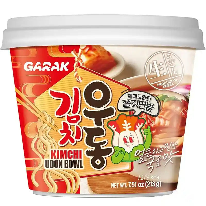 韩国 速食乌冬面 泡菜味 桶装 213克 /Instant Undon Nudeln mit Kimchi Geschmack 213g GARAK