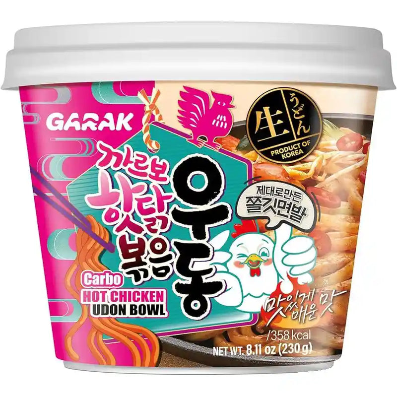 韩国 速食乌冬面 奶油火鸡味 桶装 230克 /Instant Undon Nudeln Carbonara CUP 230g GARAK