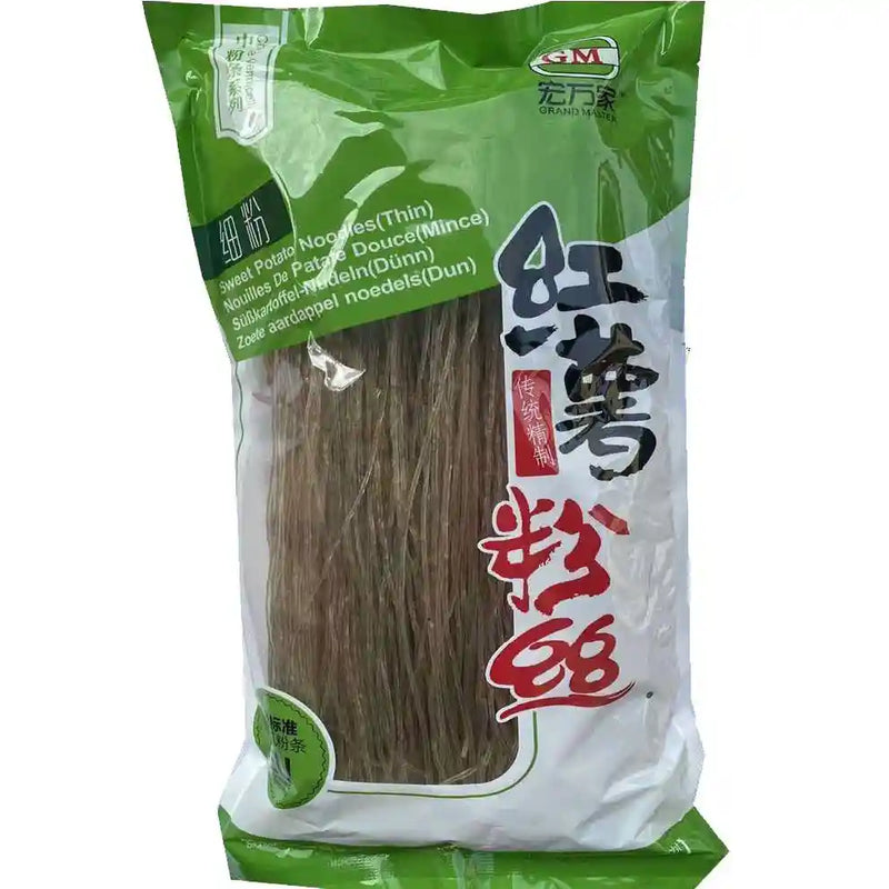 宏万家 红薯粉丝 500克 / Süßkartorffelnudeln dünn 500g HWJ