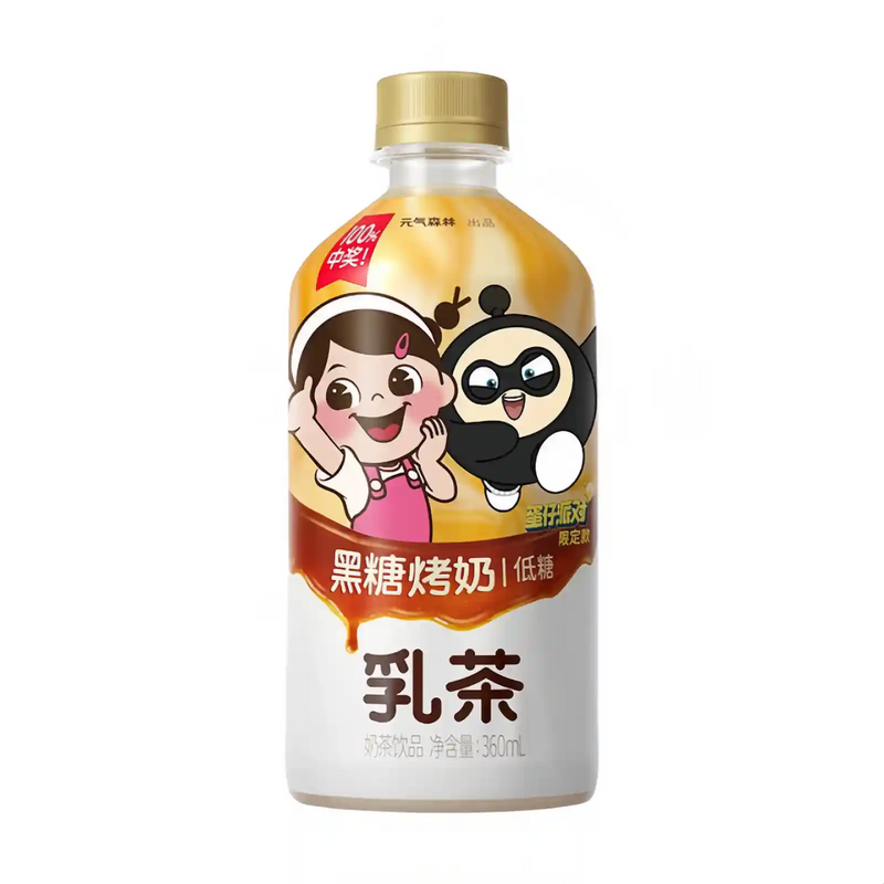 元气森林 乳茶 黑糖烤奶 260毫升 /Milchtee Jasmin Milchtee Jasmin Gebackene Milch mit braunem Zucker 260ml EF