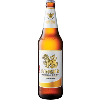 SINGHA 啤酒 5度 630毫升 /Bier Alk. 5% vol 630ml SINGHA