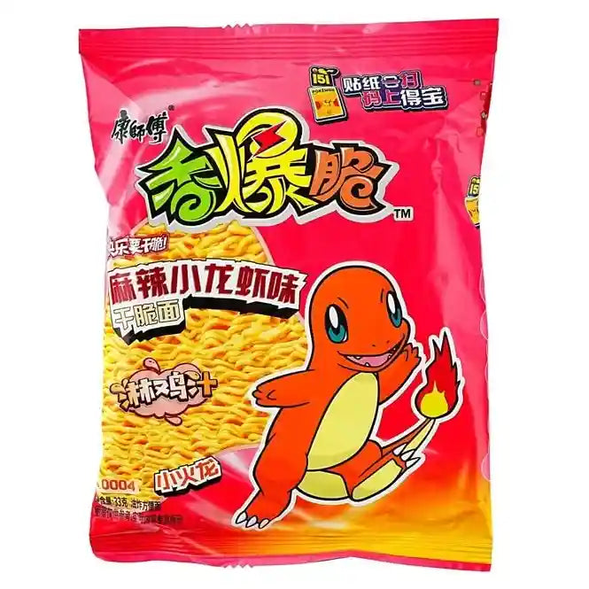 康师傅 香爆脆干脆面 麻辣小龙虾味 33克 /Nudeln Snack mit Scharfer Flusskrebs-Geschmack 33g XBC Master Kung