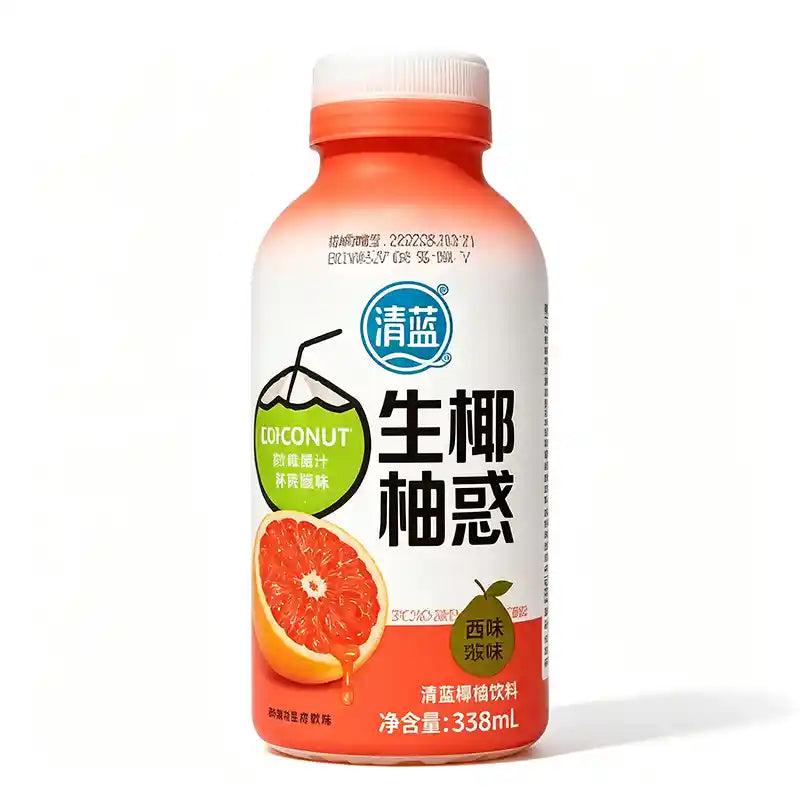 清蓝 生椰柚惑 西柚味 338毫升 /Kokosnussgetränk mit Grapefruitgeschmack 338ml QingLan
