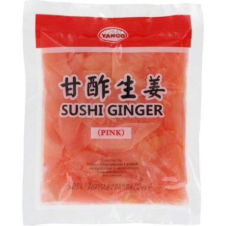 日本甘酢生姜片 寿司生姜 150克 / Sushi Ingwerscheiben rosa eingelegt 150g YANCO