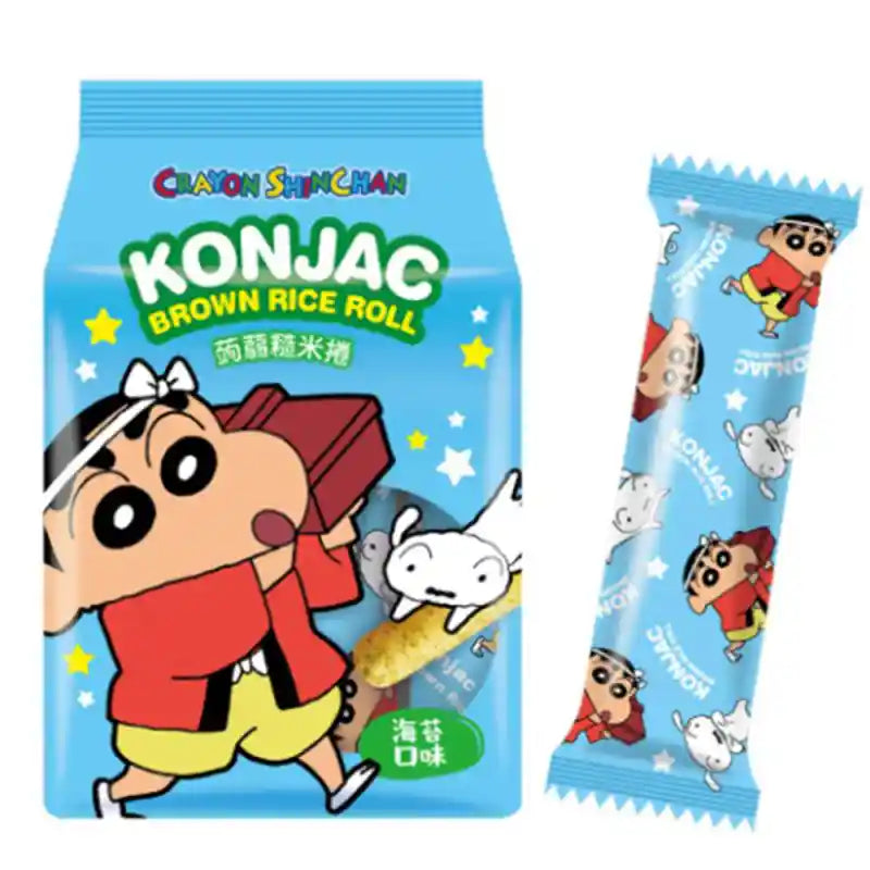 北田 蜡笔小新 蒟蒻糙米卷 海苔 130克 /Crayon Shin- chan Konjak Braunreis Röllchen Seetang Geschmack 130g PEI TIEN