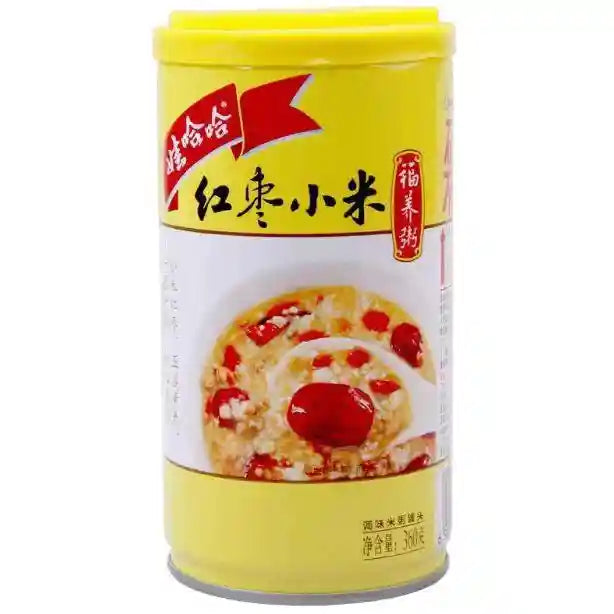 娃哈哈 红枣小米福养粥 360克 /Klebereisbrei mit Rotdattel und Hirsen 360g WHH