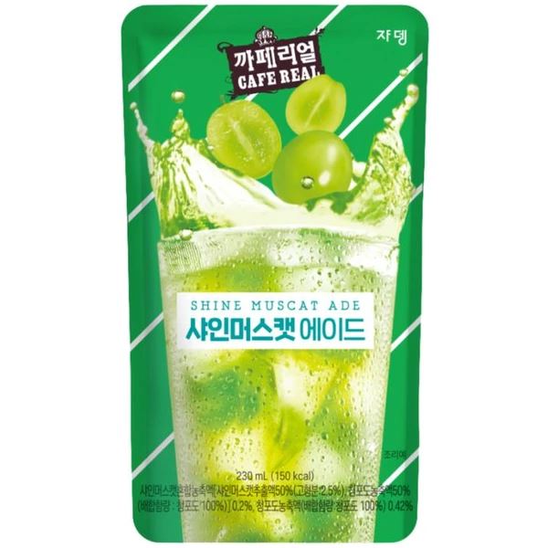 韩国 酸甜葡萄汁饮料 袋装 230毫升 /Koreanische Traubengetränk 230ml Jardin