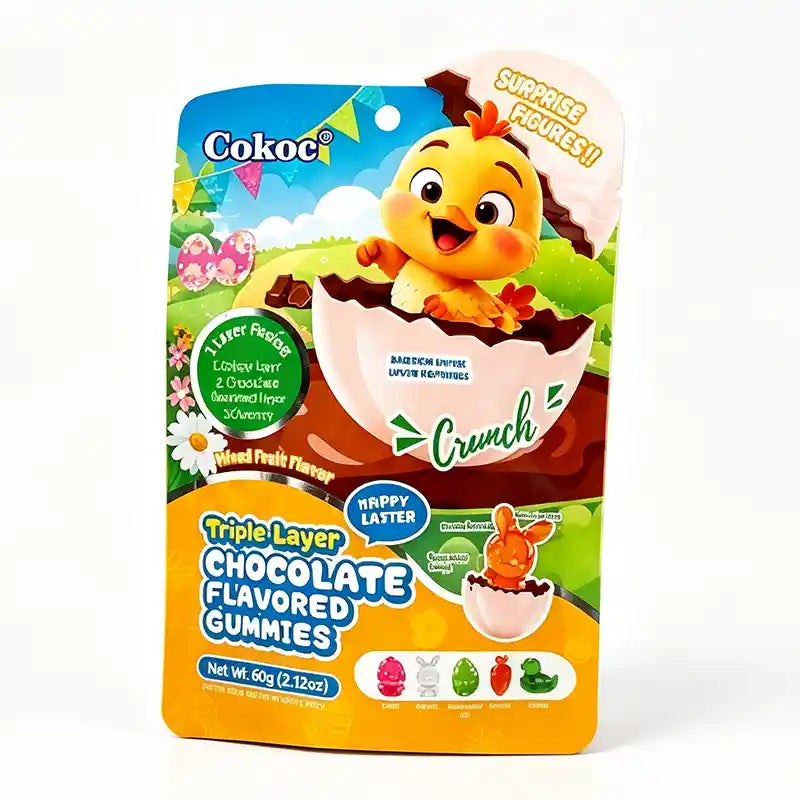 Cokoc 三层巧克力软糖 复活节款 60克 /Dreischichtige Schoko Gummis Oster Edition 60g Cokoc