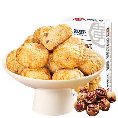 黄老五 山核桃小奶酥 100克 /Mini Creamy Biscuit mit Pekannussgeschmack 100g HLW