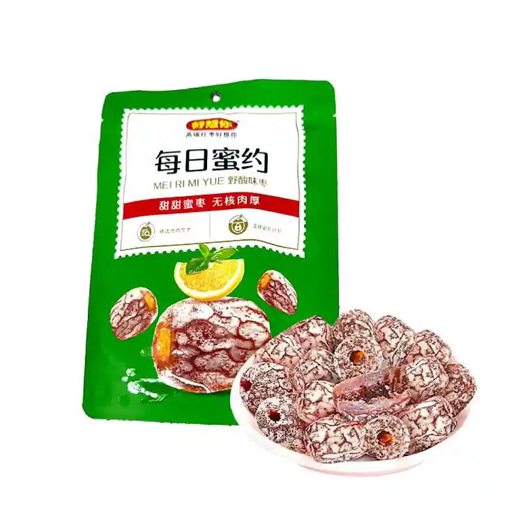 好想你 每日蜜约 野酸味枣 无核肉厚 80克 /Jujube Dattel mit Sauerem Geschmack 80g HXN