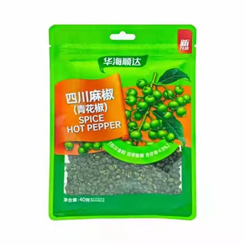 华海顺达 四川麻椒 40克 /Grüner Pfeffer getrocknet 40g HUASAI SHUNDA