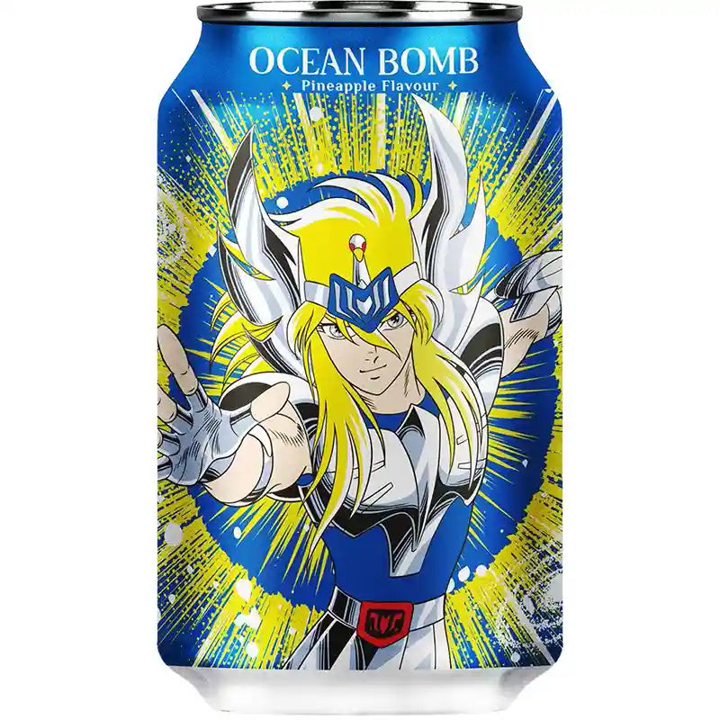 圣斗士气泡水 凤梨味 330毫升 /Sprudelwasser mit Ananasgeschmack 330ml Ocean Bomb