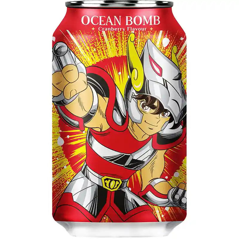 圣斗士气泡水 蔓越莓味 330毫升 /Sprudelwasser mit Carnberry Geschmack 330ml Ocean Bomb