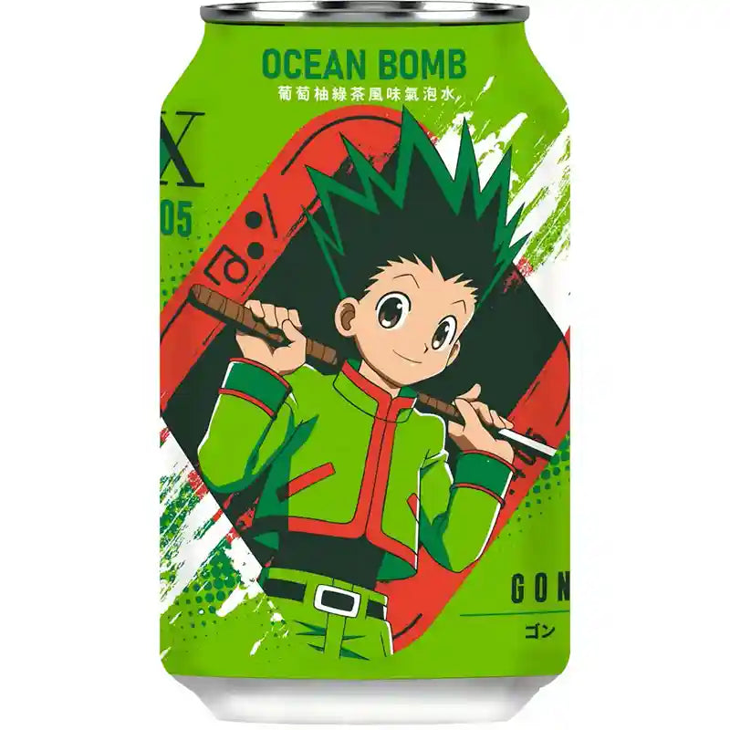 猎人气泡水 葡萄柚绿茶味 330毫升 /Sprudelwasser mit Grapefruit Grüntee Geschmack 330ml Ocean Bomb
