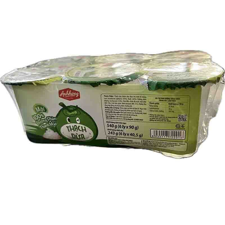 椰子汁 含果肉 6x90克 /Nata de Coco in Kandiszucker 6X90g AH