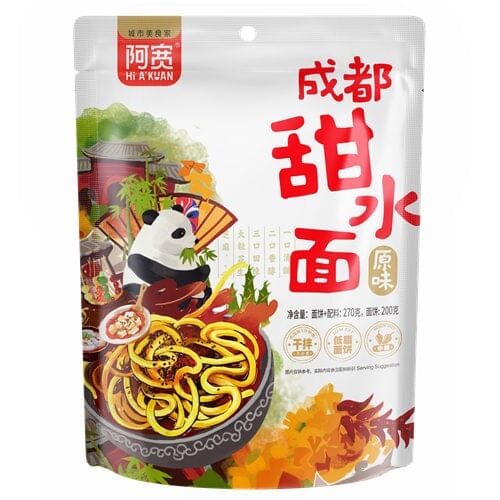 白家阿宽 成都甜水面 270克 /Instant Nudeln Chengdu Art süß-scharf 270g BAIJIA