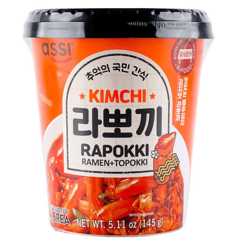 韩国Assi 拉面炒年糕 泡菜味 145克 / Ramen mit Reiskuchen Kimchi 145g ASSI