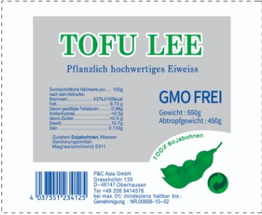 山泉水老豆腐 450克 / TOFU LEE Pflanzlich hochwertiges Eiweiss 450g