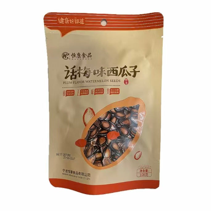 恒康 话梅味西瓜子 108克 /Melonekerne mit Salzpflaumengeschmack 108g HENGKANG