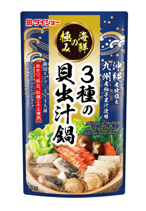 大正 日式 极上海鲜贝类柚子风味火锅 汤底 750克 /Japanische Feuertopf- sauce Meeresfrüchtegeschmack 750g DAISHO