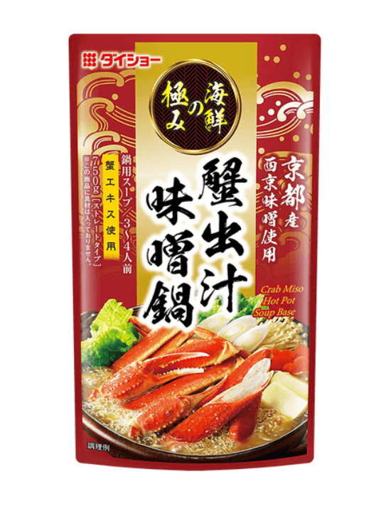 大正 日式 蟹味噌火锅汤底 海鲜风味汤底 750克 /Japanische Feuertopfsauce Misogeschmack 750g DAISHO