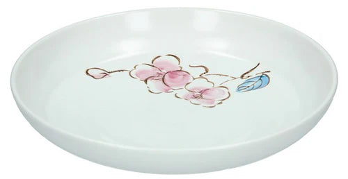 白瓷梅花炒菜盘 18.1厘米 /Schale Pfaumenblüten, φ 18.1 cm H 3,9 cm