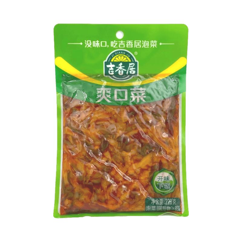 吉香居 爽口菜 228克 /Scharfe Gemüse 228g JIXIANGJU