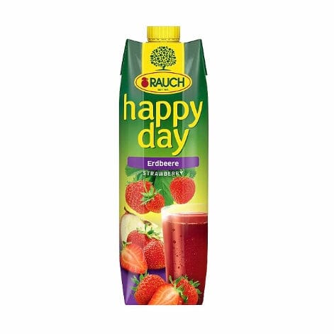草莓汁 1升 /Happy Day Erdbeere Saft 1L RAUCH