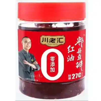 川老汇 红油郫县豆瓣 500克 /Bohnen Paste mit Chiliöl 500g CLH