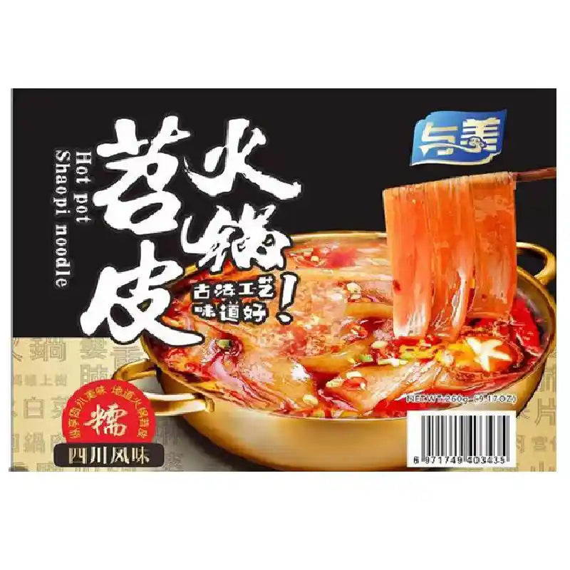 与美 火锅苕皮 四川风味 260克 /Breitnudeln für Hotpot 260g YUMEI