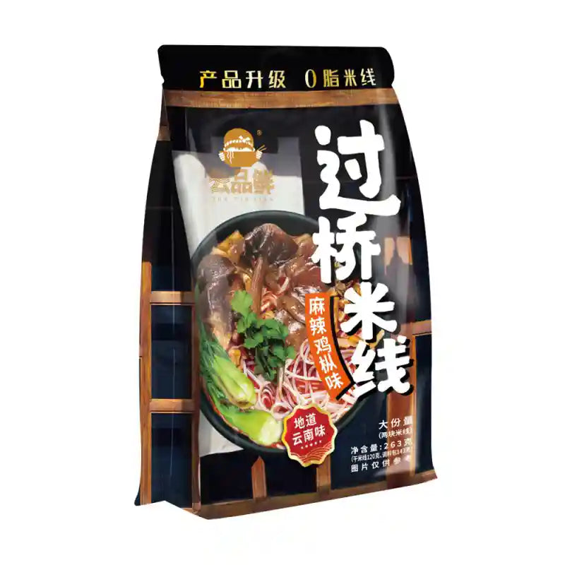 云品鲜 过桥米线 麻辣鸡枞味 263克 /Süßkartoffelnudel Würziges Pilze Geschmack 263g