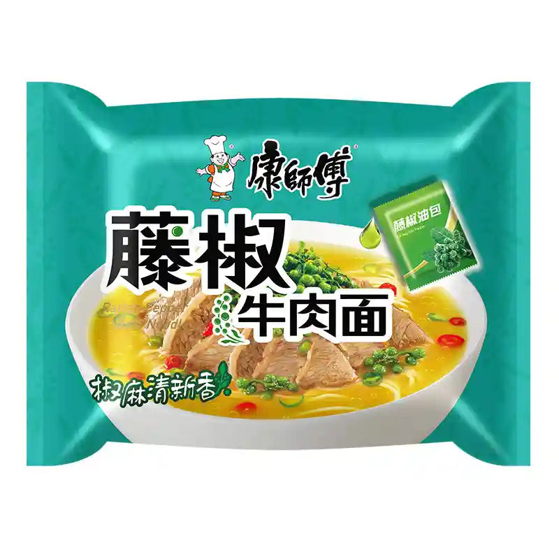 康师傅 藤椒牛肉面 103克 /Instantnudeln Rindgeschmack 103g MASTERKONG