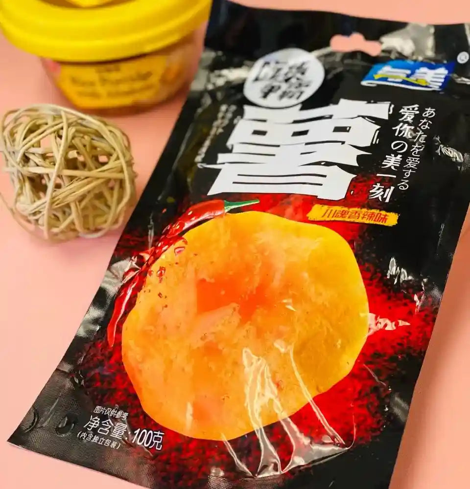 与美 吃货争霸 香辣味土豆 100克 /Scharf gewürzte Kartoffeln 100g YuMei
