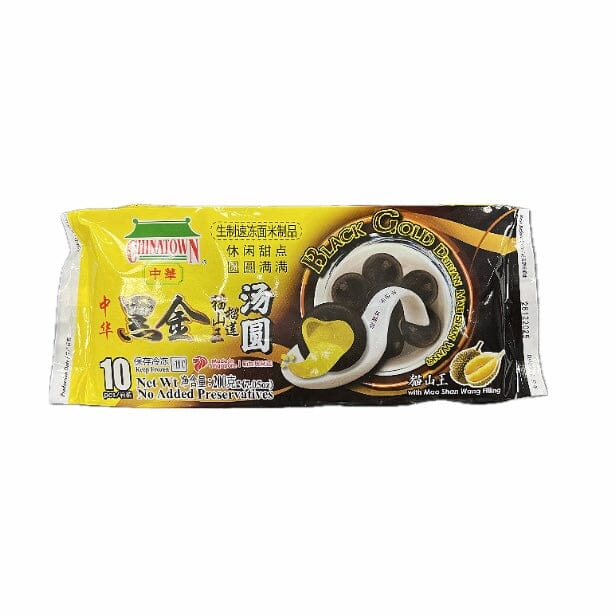冰冻-Tiefgefroren! 中华 黑金 猫山王榴莲汤圆 10粒 / Klebreisball Schwarz mit Durian 200g CHINATOWN