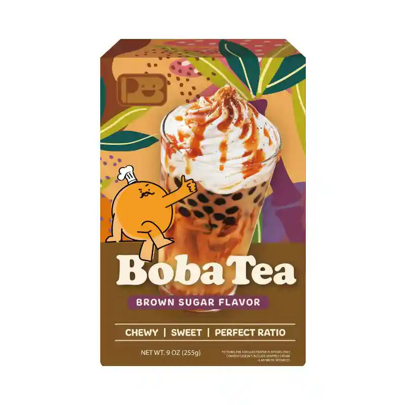 珍珠奶茶 黑糖味套装 三份装 255克 /Bubble Tea Kit 3 Portionen Brauner Zuckergeschmack 255g PlayB