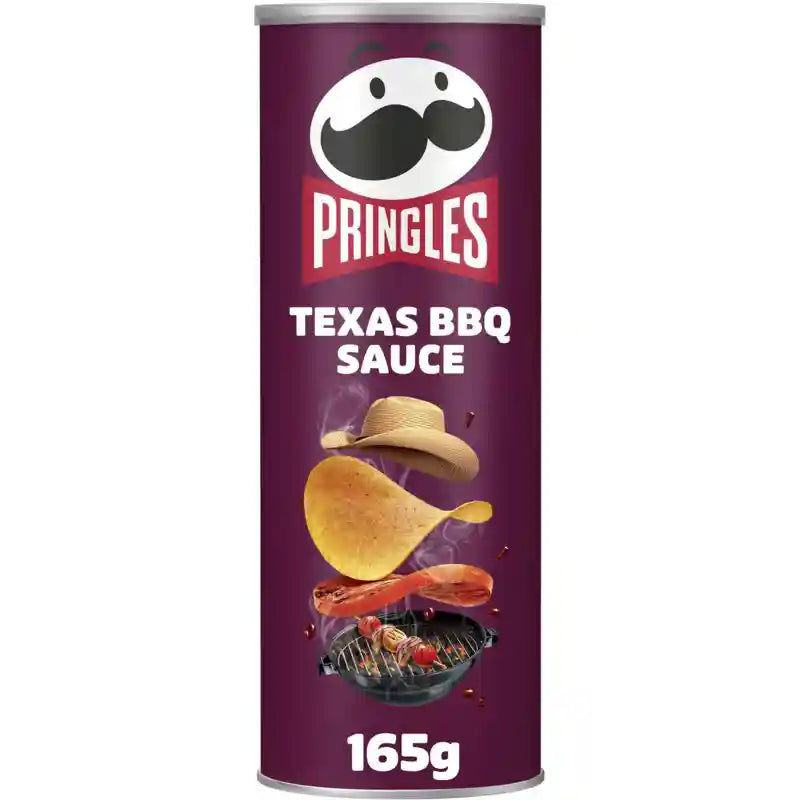 品客 烧烤牛排味 薯片 165克 /Kartoffelchips BBQ Steak Geschmack 165g Pringles