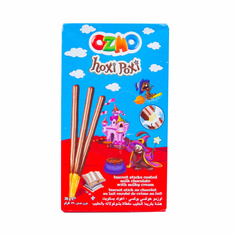 牛奶巧克力饼干棒 36克 /Keksstangen mit Milchschokoladeüberzug 36g Hoxi Poxi